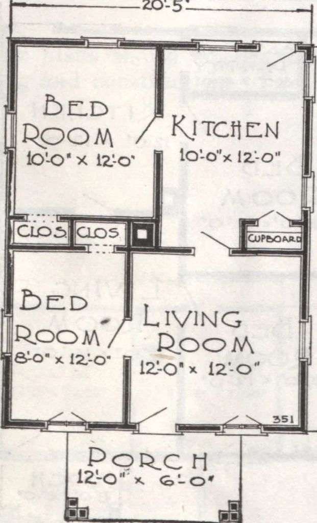 An illustration from Presto-up patented bolt-together, houses-garages-barns etc., 1920, leaf 17