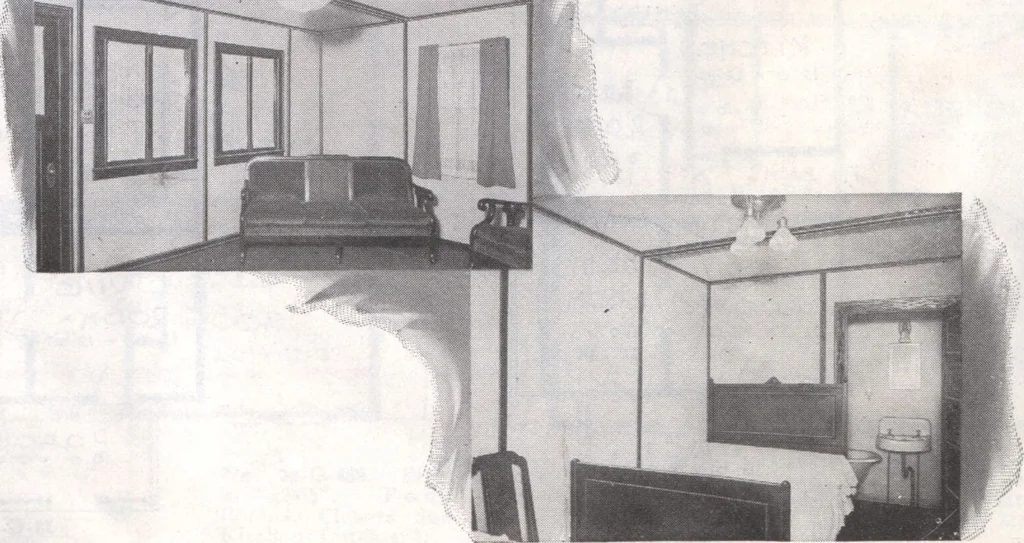 An illustration from Presto-up patented bolt-together, houses-garages-barns etc., 1920, leaf 18