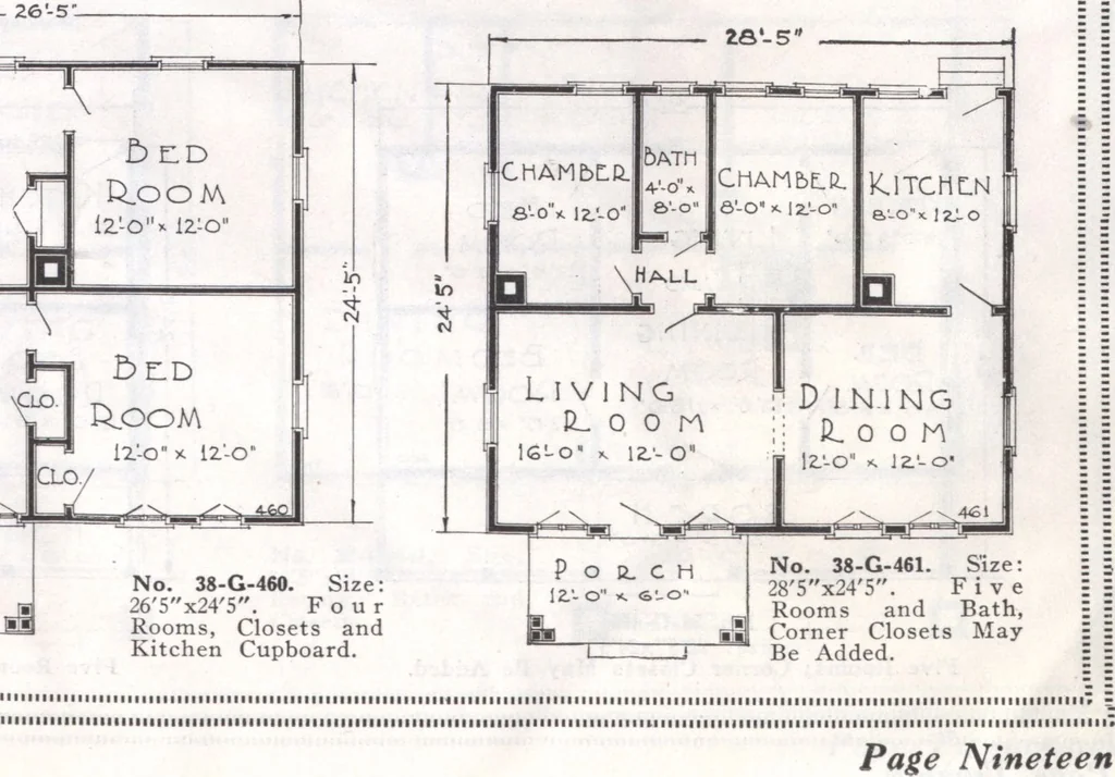 An illustration from Presto-up patented bolt-together, houses-garages-barns etc., 1920, leaf 20