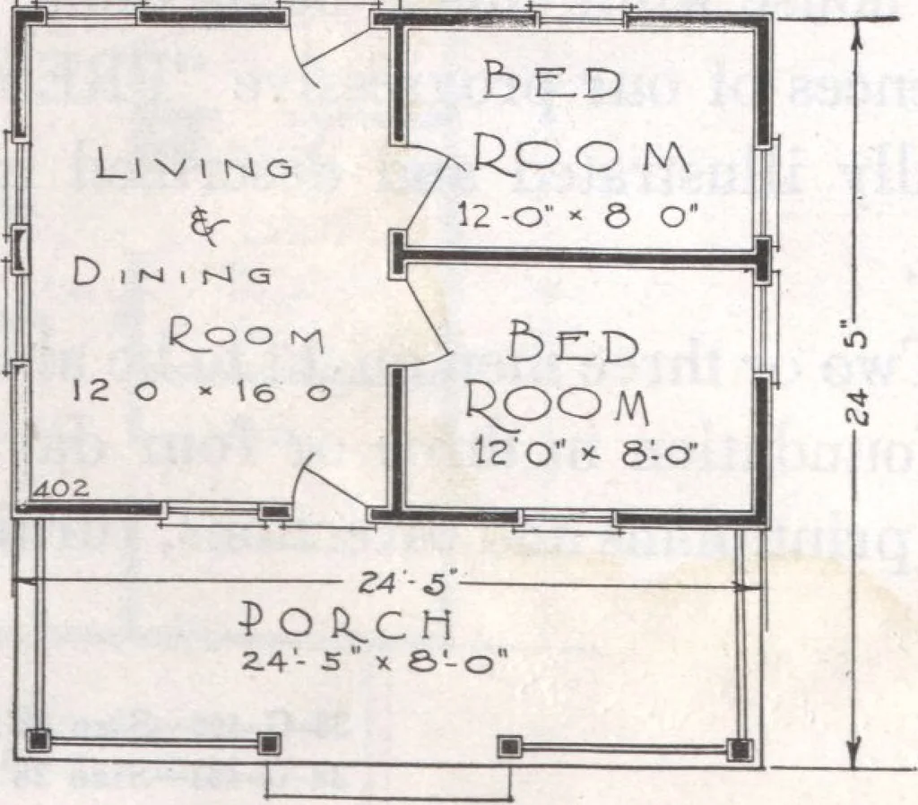 An illustration from Presto-up patented bolt-together, houses-garages-barns etc., 1920, leaf 21