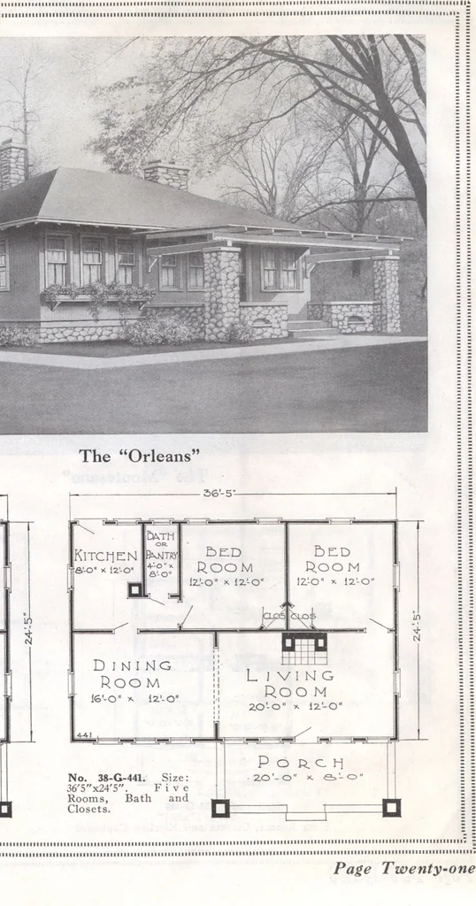 An illustration from Presto-up patented bolt-together, houses-garages-barns etc., 1920, leaf 22