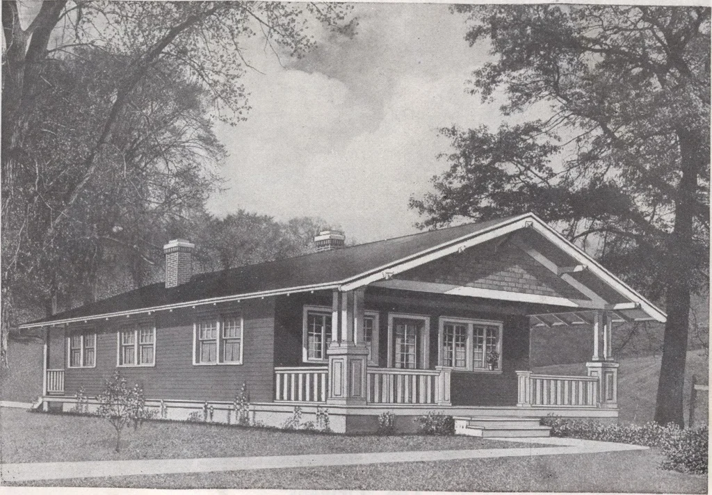 An illustration from Presto-up patented bolt-together, houses-garages-barns etc., 1920, leaf 23