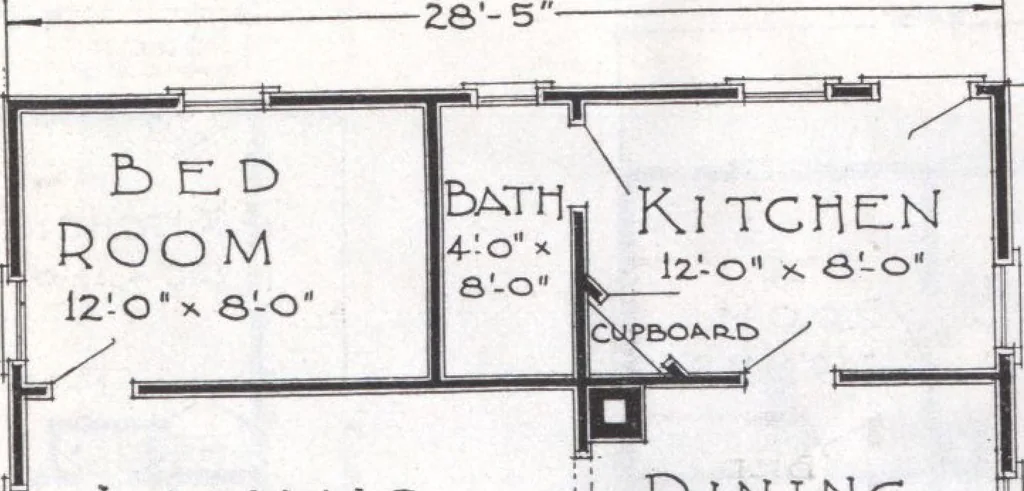 An illustration from Presto-up patented bolt-together, houses-garages-barns etc., 1920, leaf 26
