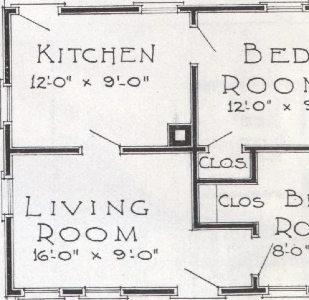 An illustration from Presto-up patented bolt-together, houses-garages-barns etc., 1920, leaf 26