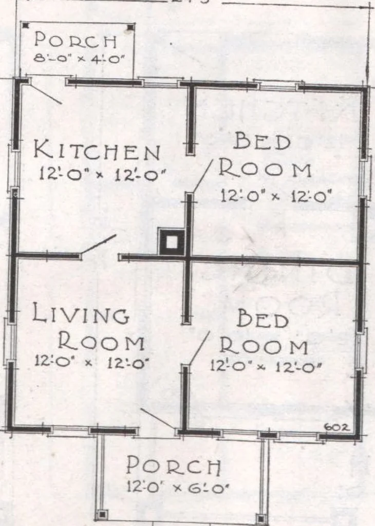 An illustration from Presto-up patented bolt-together, houses-garages-barns etc., 1920, leaf 27