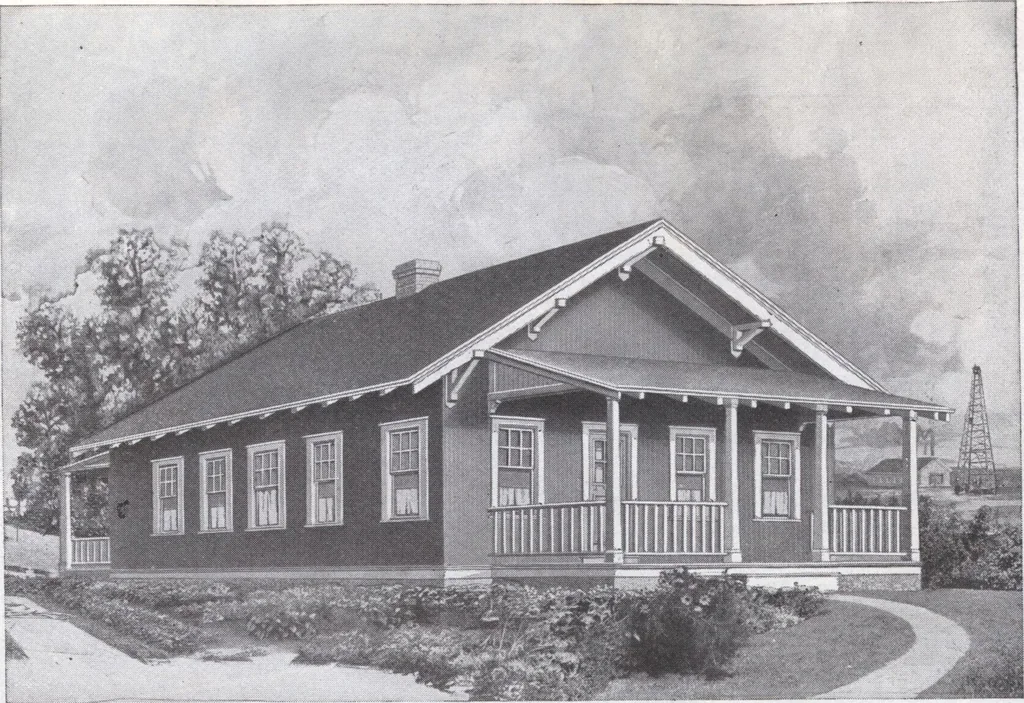 An illustration from Presto-up patented bolt-together, houses-garages-barns etc., 1920, leaf 28