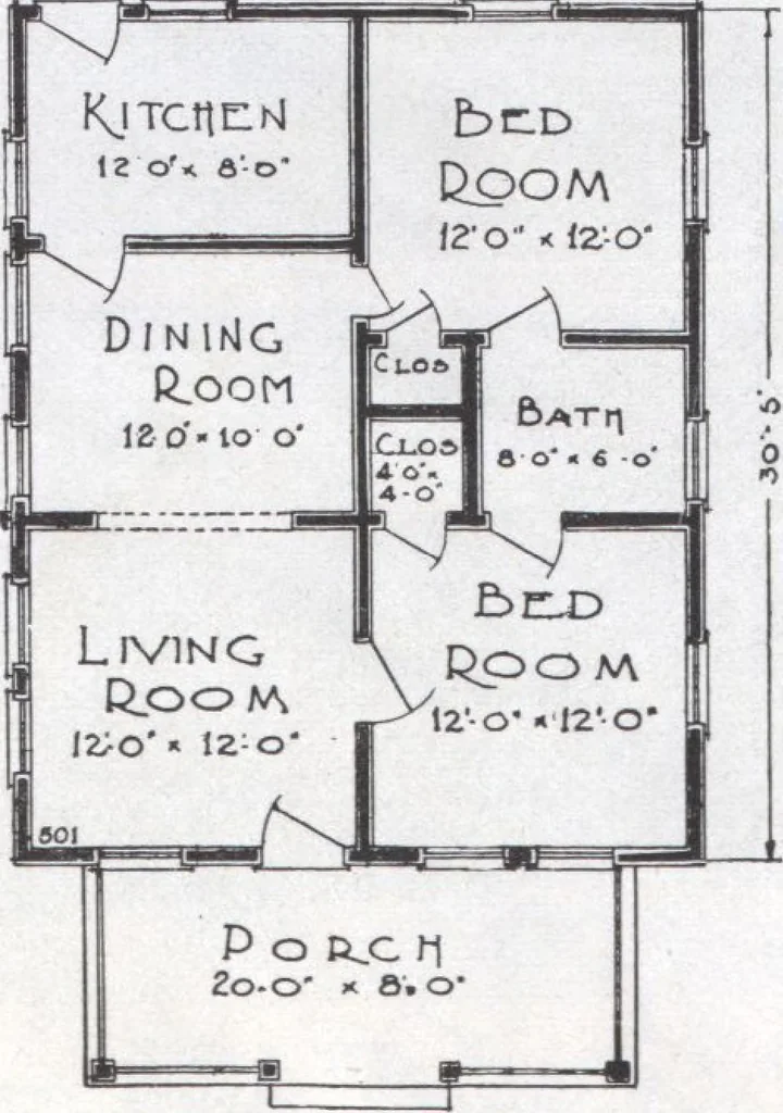 An illustration from Presto-up patented bolt-together, houses-garages-barns etc., 1920, leaf 28
