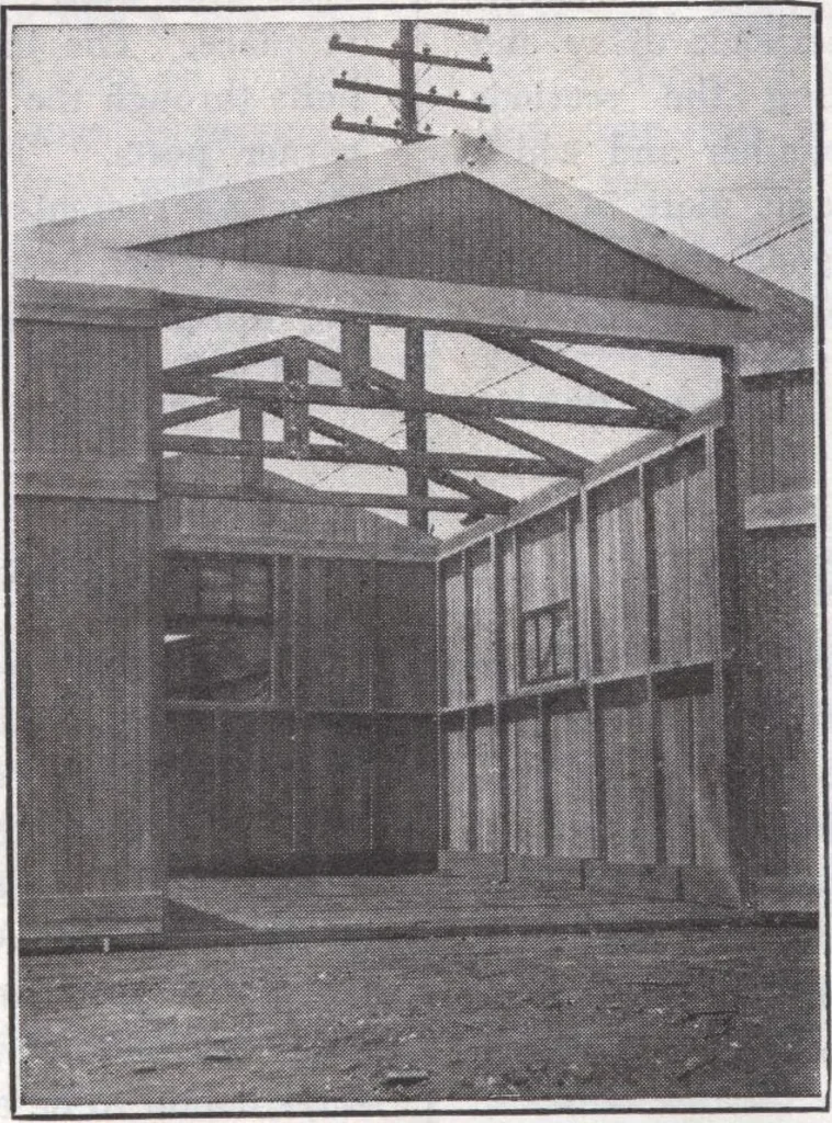 An illustration from Presto-up patented bolt-together, houses-garages-barns etc., 1920, leaf 34