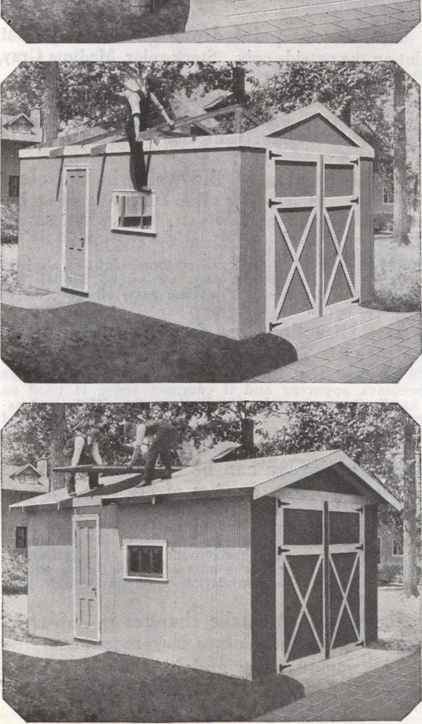 An illustration from Presto-up patented bolt-together, houses-garages-barns etc., 1920, leaf 36