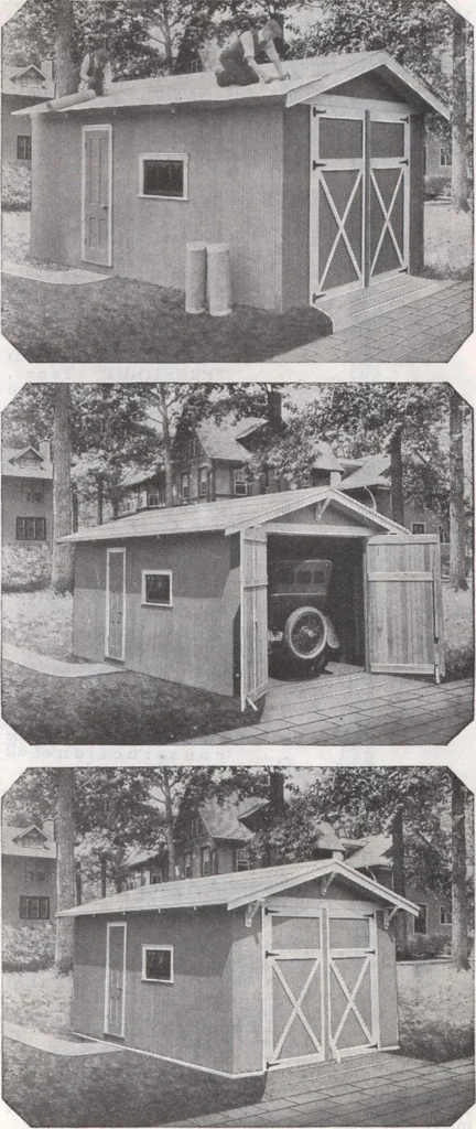 An illustration from Presto-up patented bolt-together, houses-garages-barns etc., 1920, leaf 36