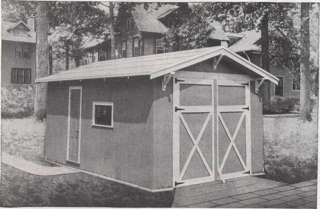 An illustration from Presto-up patented bolt-together, houses-garages-barns etc., 1920, leaf 39