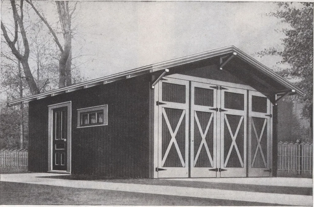 An illustration from Presto-up patented bolt-together, houses-garages-barns etc., 1920, leaf 40