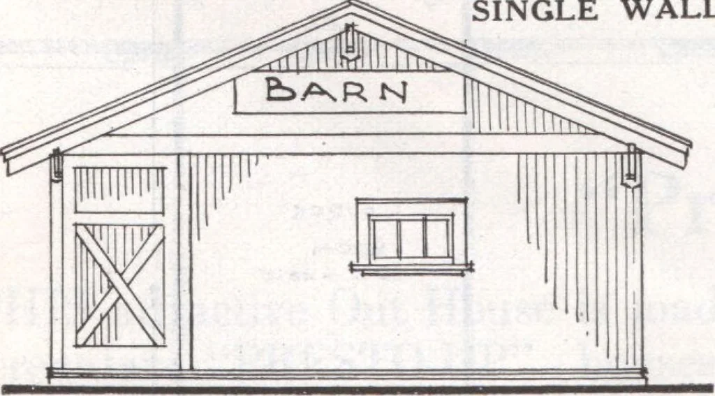An illustration from Presto-up patented bolt-together, houses-garages-barns etc., 1920, leaf 42
