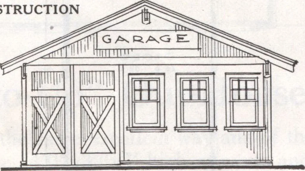 An illustration from Presto-up patented bolt-together, houses-garages-barns etc., 1920, leaf 42