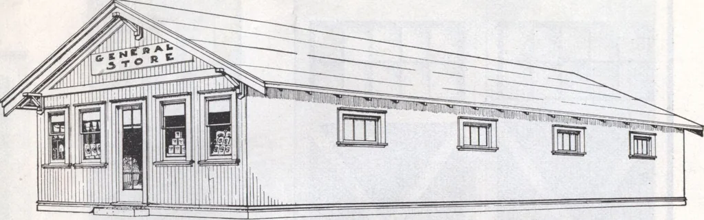 An illustration from Presto-up patented bolt-together, houses-garages-barns etc., 1920, leaf 43