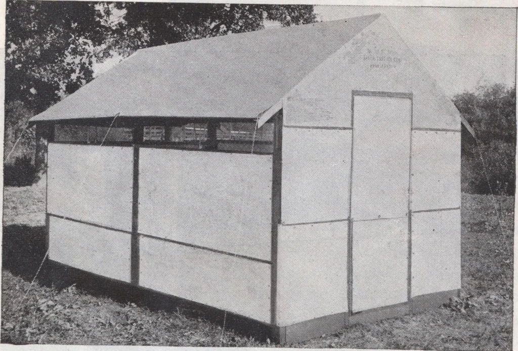 An illustration from Presto-up patented bolt-together, houses-garages-barns etc., 1920, leaf 47