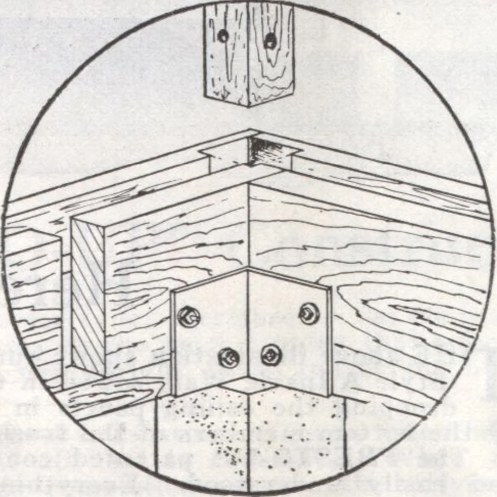 An illustration from Presto-up patented bolt-together, houses-garages-barns etc., 1920, leaf 6