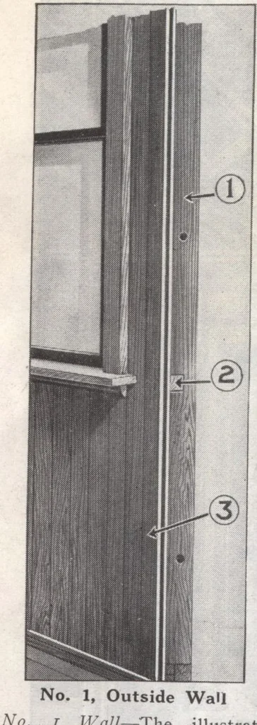 An illustration from Presto-up patented bolt-together, houses-garages-barns etc., 1920, leaf 9