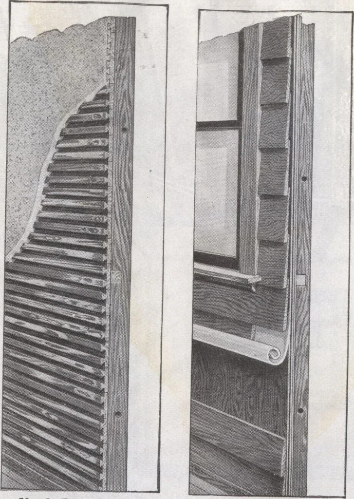 An illustration from Presto-up patented bolt-together, houses-garages-barns etc., 1920, leaf 9