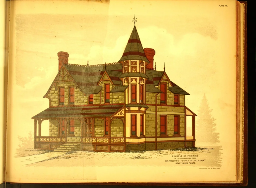 An illustration from Town and country house painting : containing hints on painting and other useful information., 1884, leaf 122
