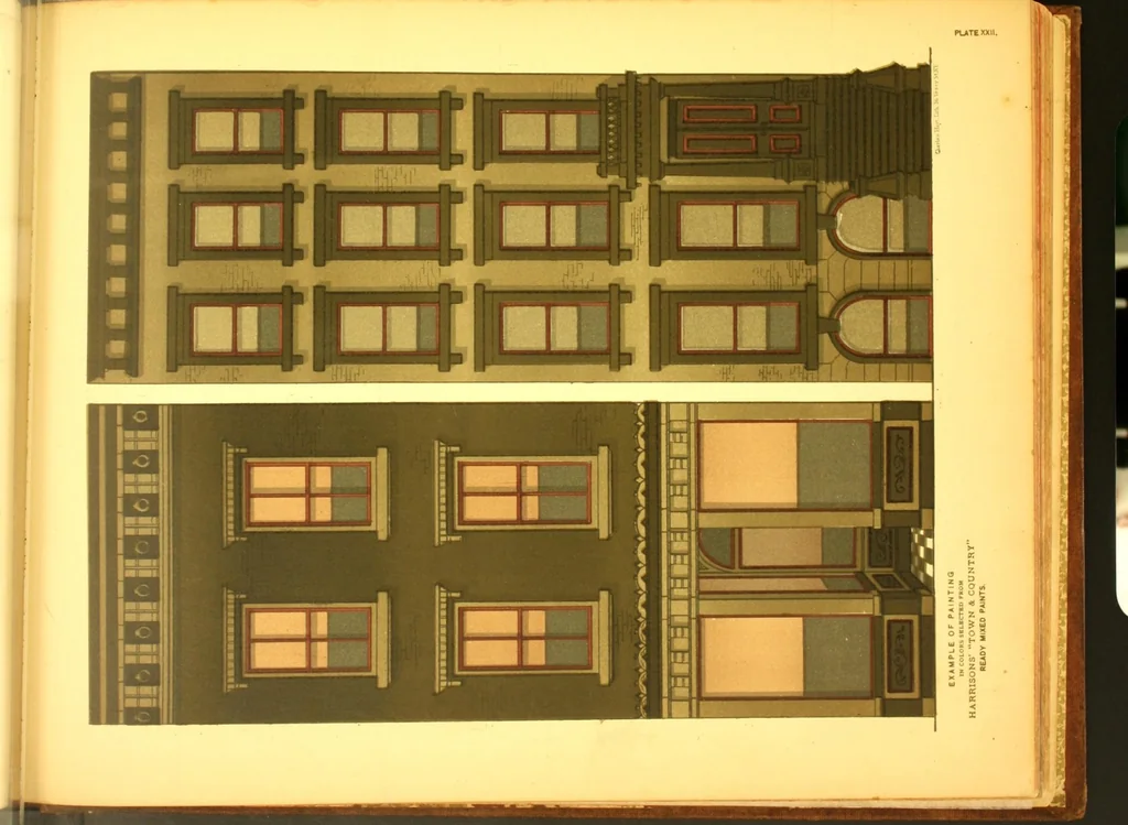 An illustration from Town and country house painting : containing hints on painting and other useful information., 1884, leaf 136