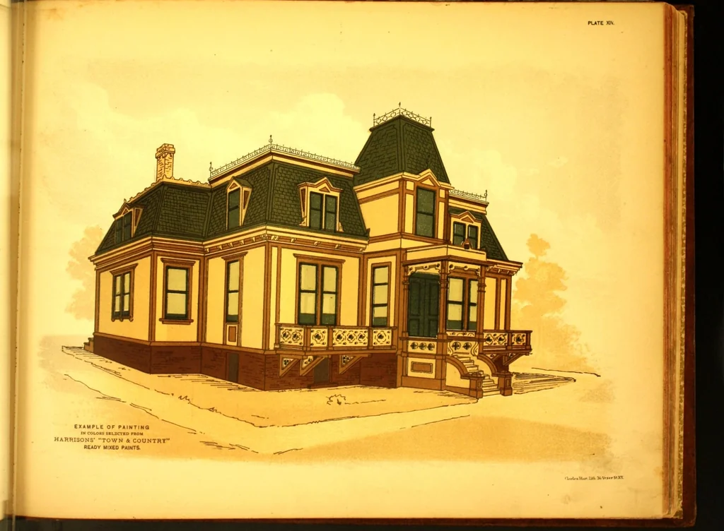 An illustration from Town and country house painting : containing hints on painting and other useful information., 1884, leaf 90