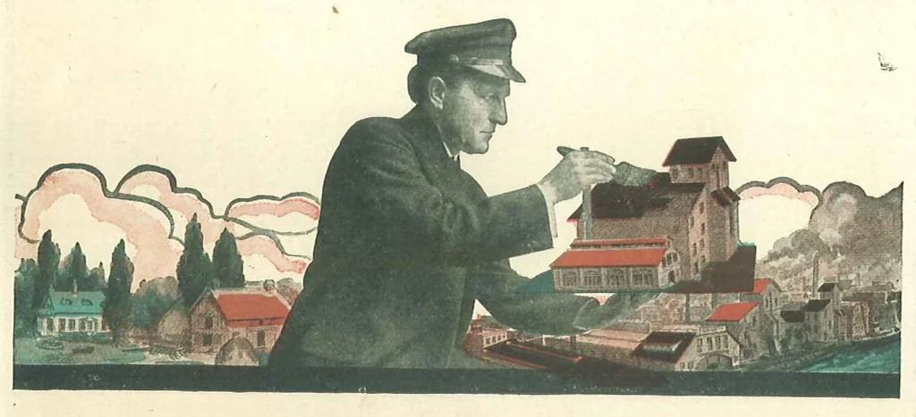 An illustration from Hascall's original carbon paint., 1910, leaf 1