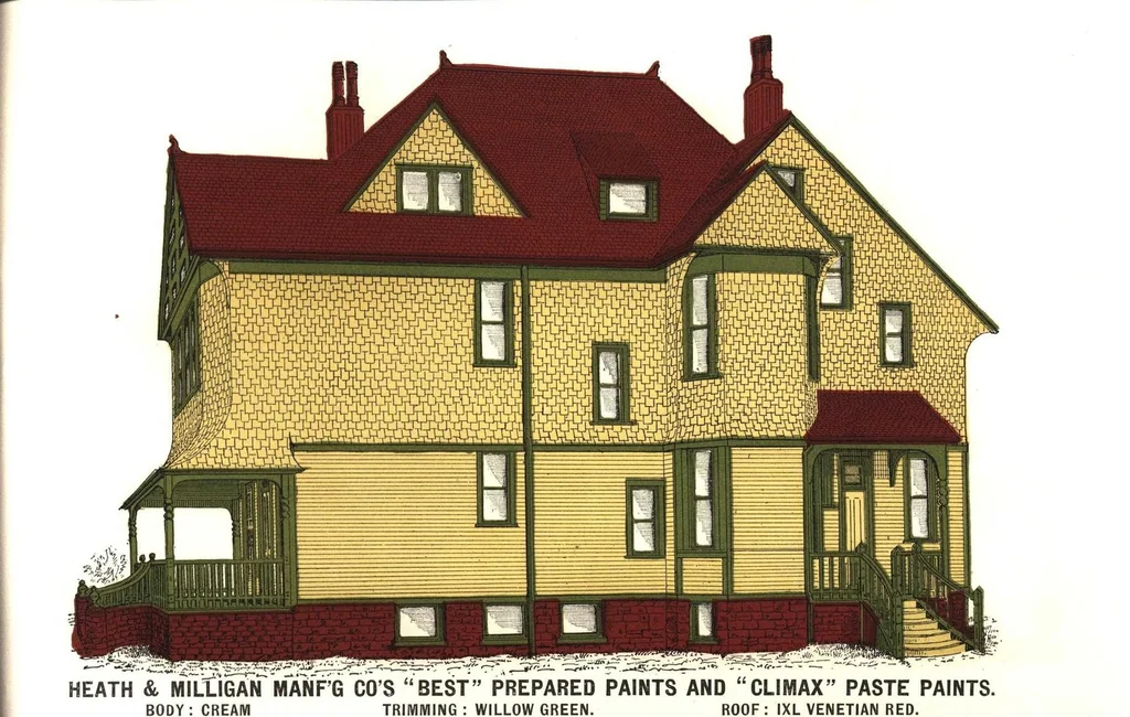 An illustration from Heath & Milligan House Paint, 1890, leaf 24