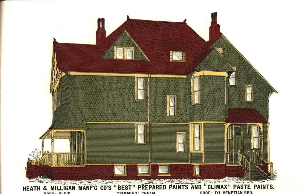 An illustration from Heath & Milligan House Paint, 1890, leaf 26