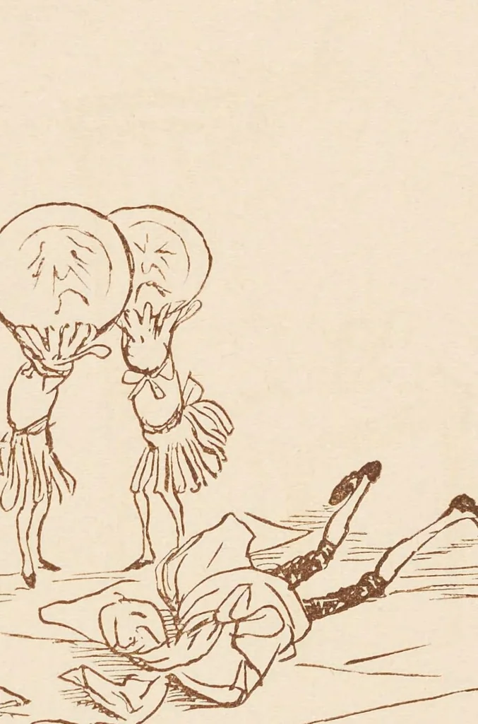 An illustration from Hey diddle diddle and Baby bunting, 1882, leaf 14