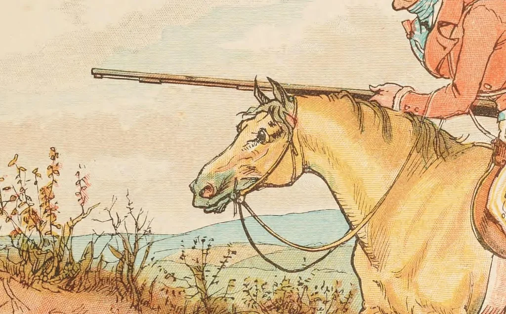 An illustration from Hey diddle diddle and Baby bunting, 1882, leaf 21