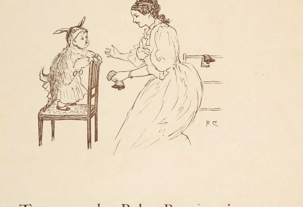 An illustration from Hey diddle diddle and Baby bunting, 1882, leaf 25