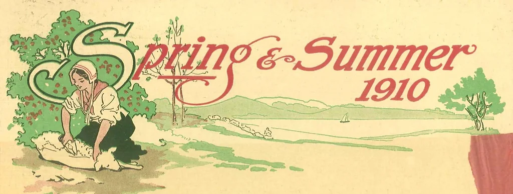 An illustration from Hilger Bros. : rugs, carpets, linoleums, lace curtains, mattings, shades, 1910, leaf 1