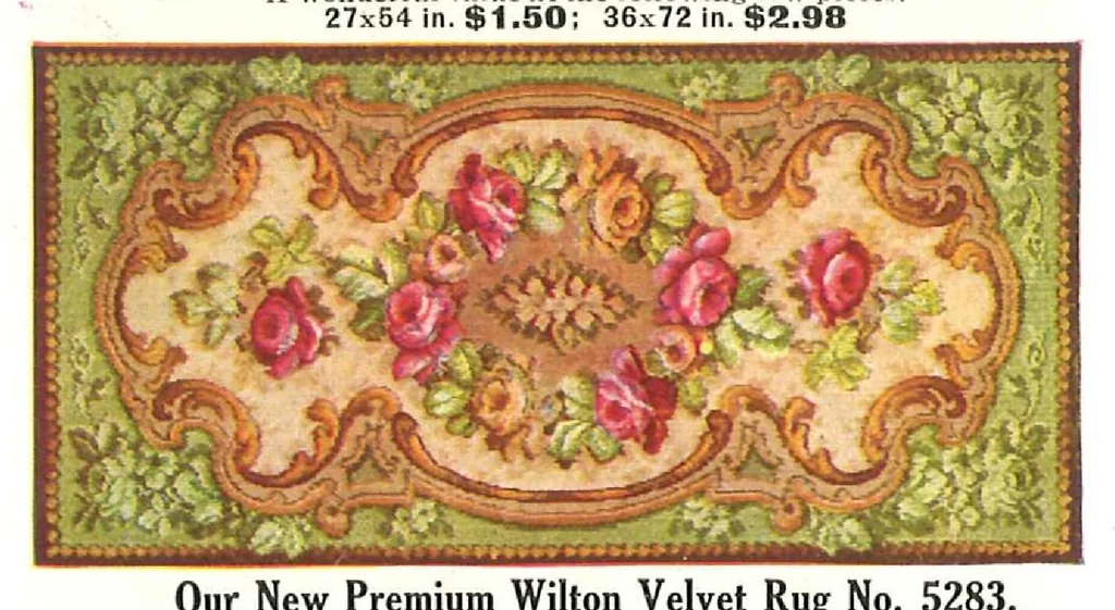 An illustration from Hilger Bros. : rugs, carpets, linoleums, lace curtains, mattings, shades, 1910, leaf 41