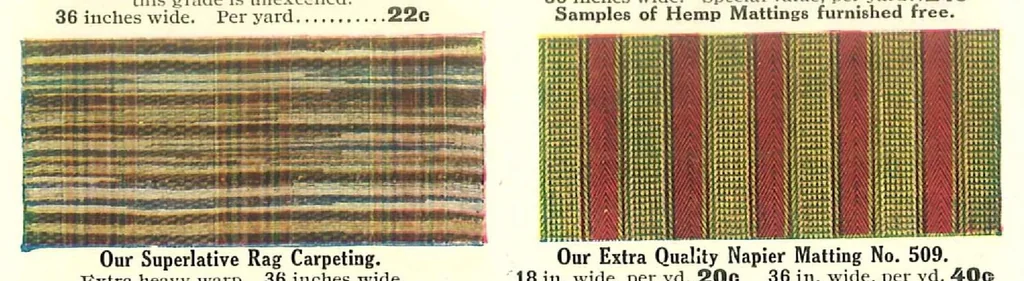 An illustration from Hilger Bros. : rugs, carpets, linoleums, lace curtains, mattings, shades, 1910, leaf 69