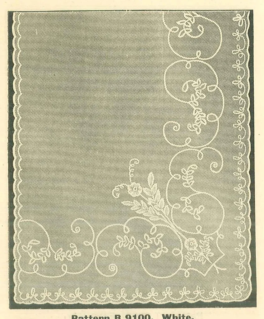 An illustration from Hilger Bros. : rugs, carpets, linoleums, lace curtains, mattings, shades, 1910, leaf 85