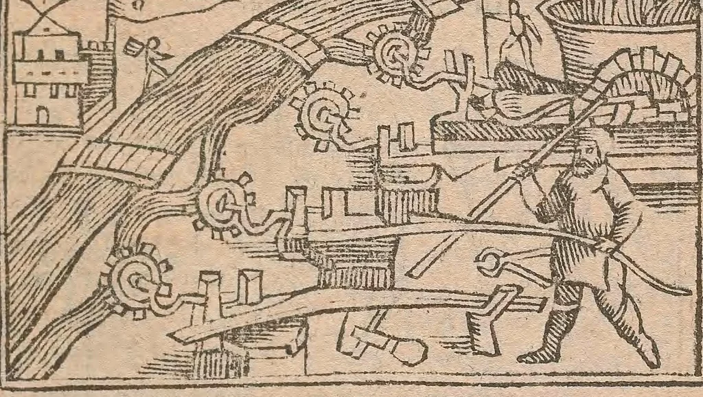 An illustration from Historiae de gentibus septentrionalibus, 1557, leaf 255