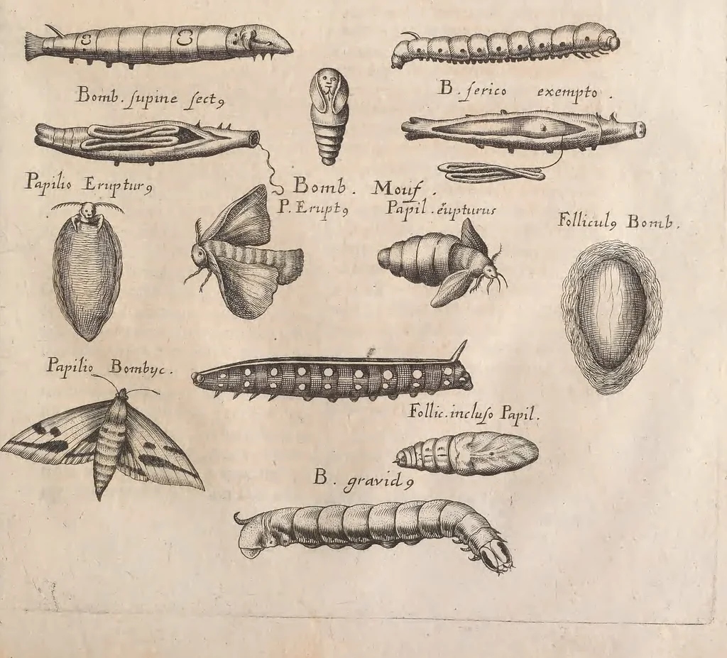 An illustration from Historiae naturalis de quadrupetibus libri : cum aeneis figuris; [Historiae naturalis de serpentibus libri II ; Historiae naturalis de insectis libri III ; Historiae naturalis de exanguibus aquaticis libri IV ; Historiae naturalis de piscibus et cetis libri V ; Historiae naturalis de avibus libri VI], 1650, leaf 1016
