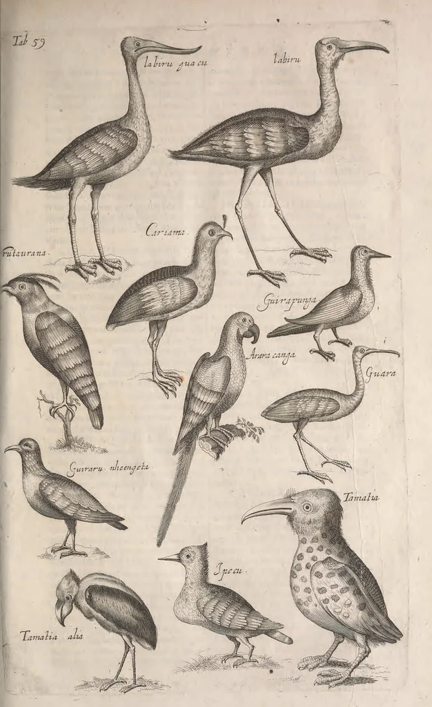 An illustration from Historiae naturalis de quadrupetibus libri : cum aeneis figuris; [Historiae naturalis de serpentibus libri II ; Historiae naturalis de insectis libri III ; Historiae naturalis de exanguibus aquaticis libri IV ; Historiae naturalis de piscibus et cetis libri V ; Historiae naturalis de avibus libri VI], 1650, leaf 318