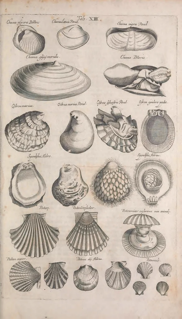 An illustration from Historiae naturalis de quadrupetibus libri : cum aeneis figuris; [Historiae naturalis de serpentibus libri II ; Historiae naturalis de insectis libri III ; Historiae naturalis de exanguibus aquaticis libri IV ; Historiae naturalis de piscibus et cetis libri V ; Historiae naturalis de avibus libri VI], 1650, leaf 411