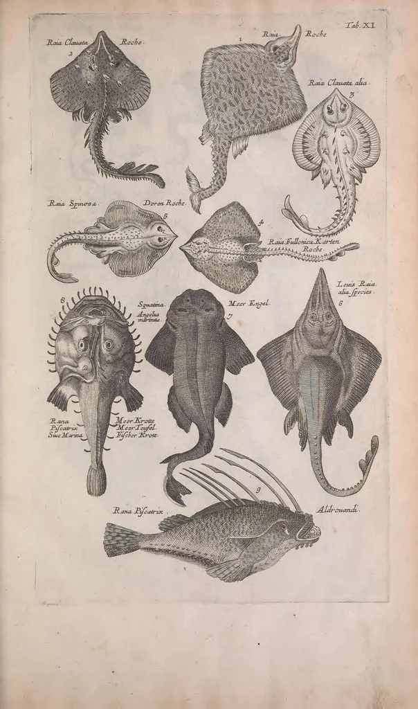 An illustration from Historiae naturalis de quadrupedibus libri : cum aeneis figuris, 1657, leaf 195