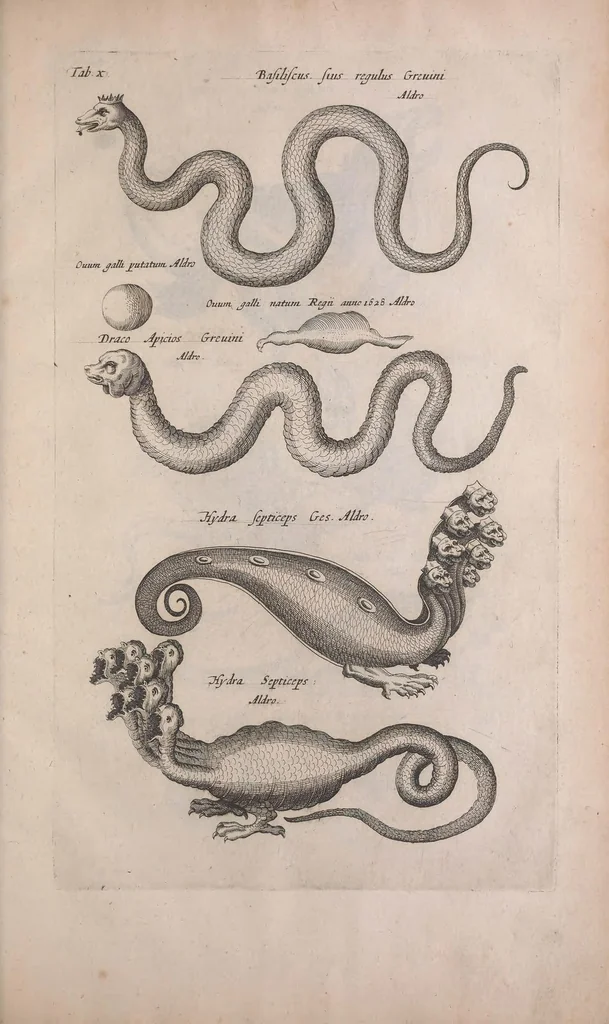 An illustration from Historiae naturalis de quadrupedibus libri : cum aeneis figuris, 1657, leaf 427