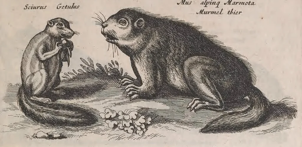 An illustration from Historiae naturalis de quadrupedibus libri : cum aeneis figuris, 1657, leaf 247