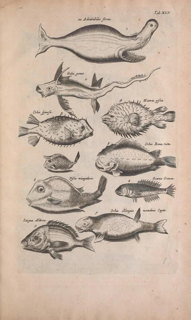 An illustration from Historiae naturalis de quadrupedibus libri : cum aeneis figuris, 1657, leaf 259