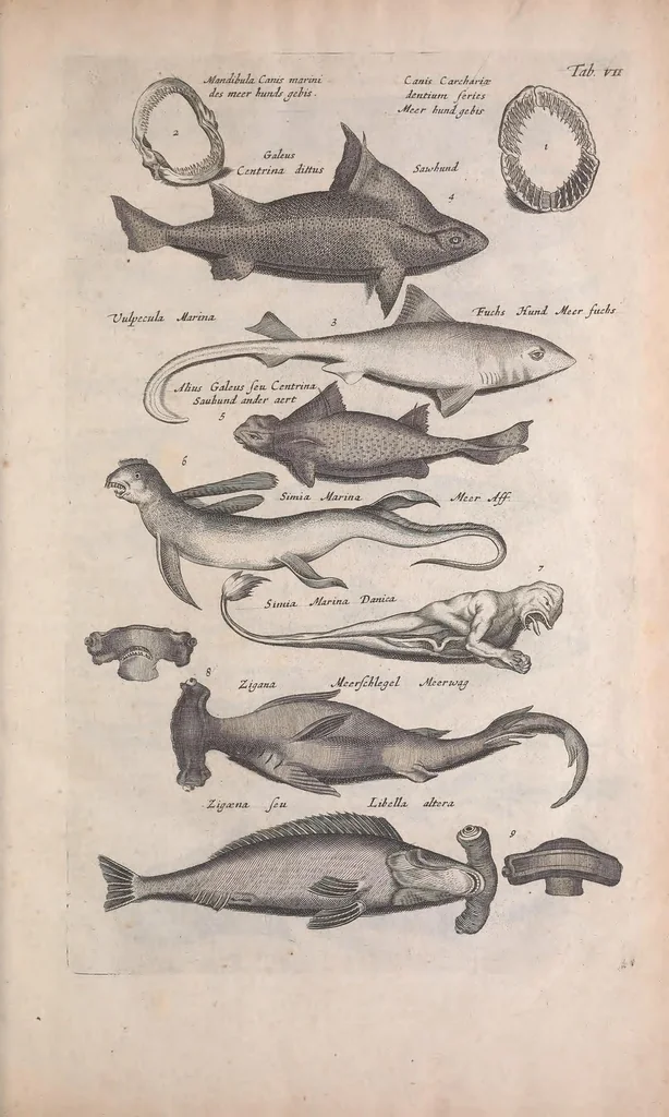 An illustration from Historiae naturalis de quadrupedibus libri : cum aeneis figuris, 1657, leaf 41