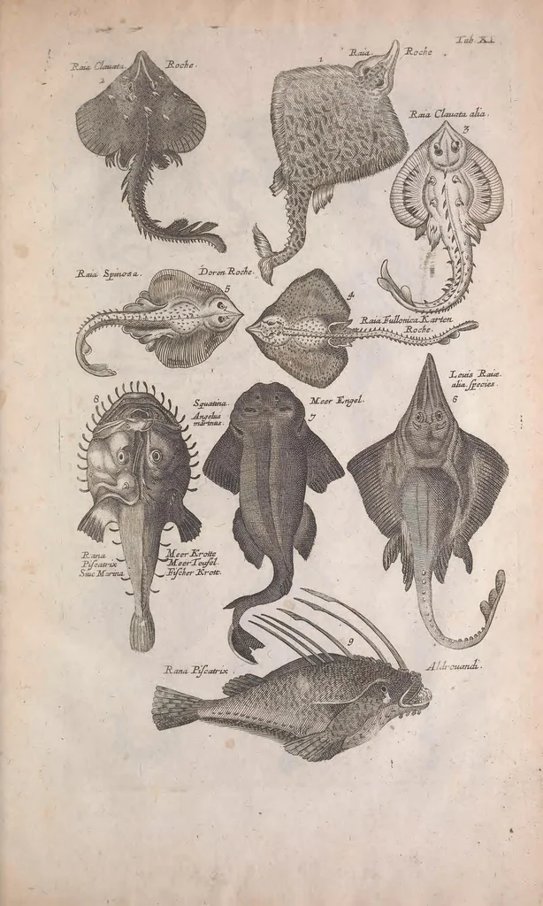 An illustration from Historiae naturalis de quadrupedibus libri : cum aeneis figuris, 1657, leaf 57