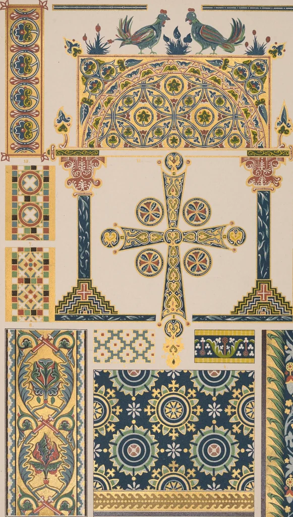An illustration from Historic styles of ornament, 1898, leaf 108