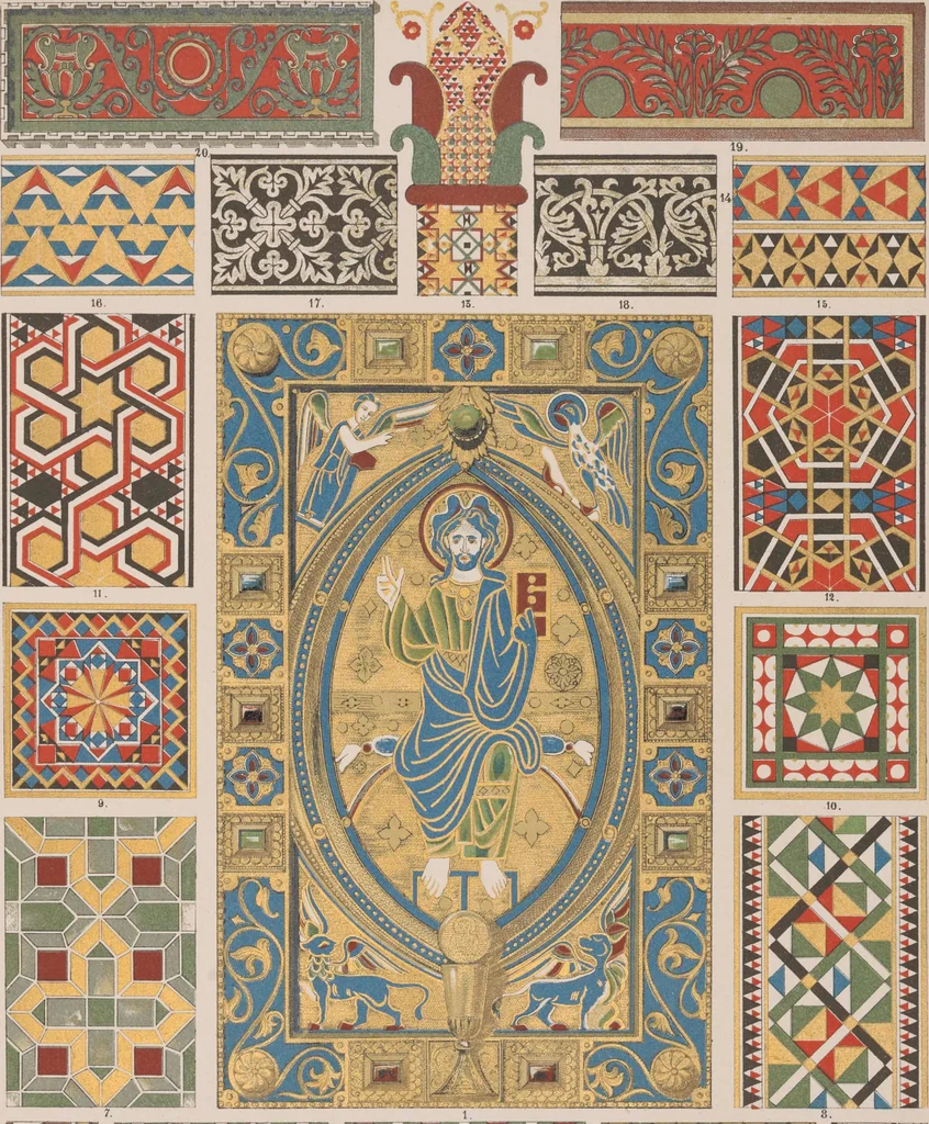 An illustration from Historic styles of ornament, 1898, leaf 110