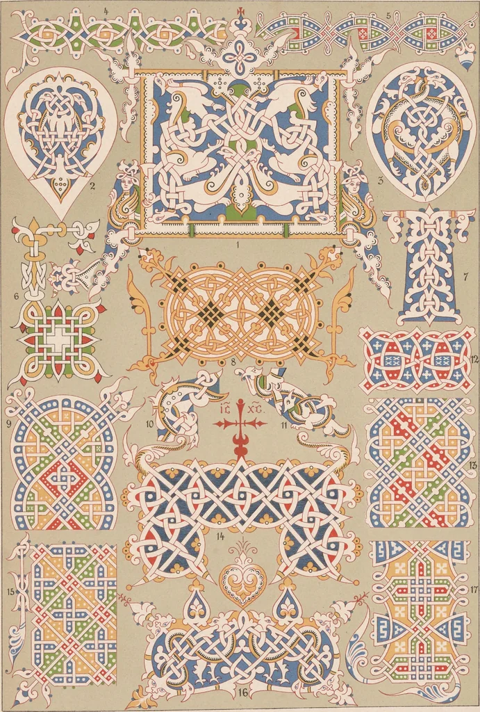 An illustration from Historic styles of ornament, 1898, leaf 120