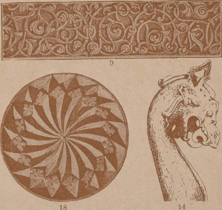 An illustration from Historic styles of ornament, 1898, leaf 128
